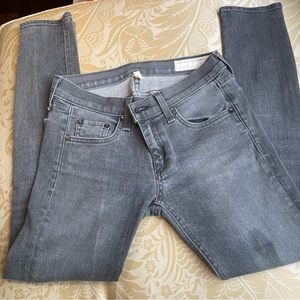 Rag & Bone Grey Tomboy Skinny Jean Size 25